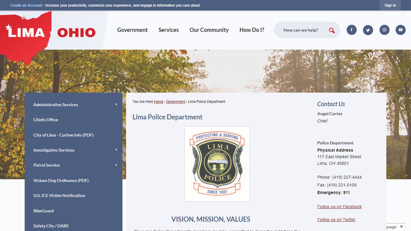Lima Police Department | Lima, OH - Official Website